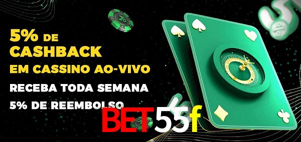 Promoções do cassino ao Vivo bet55f